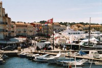 Foto der Jachten im Hafen von St. Tropez